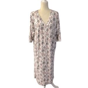 NWT Donna Karan Size Small Sleepwear Super Soft Cozy 3/4 Sleeve Nightgown